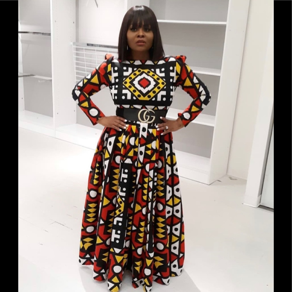 Black history month sale! Custom made maxi dress